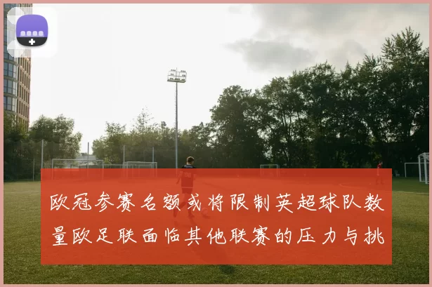 欧冠参赛名额或将限制英超球队数量欧足联面临其他联赛的压力与挑战